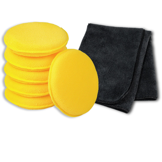 Celurex Polish Applicator Sponge and Microfiber Cloth