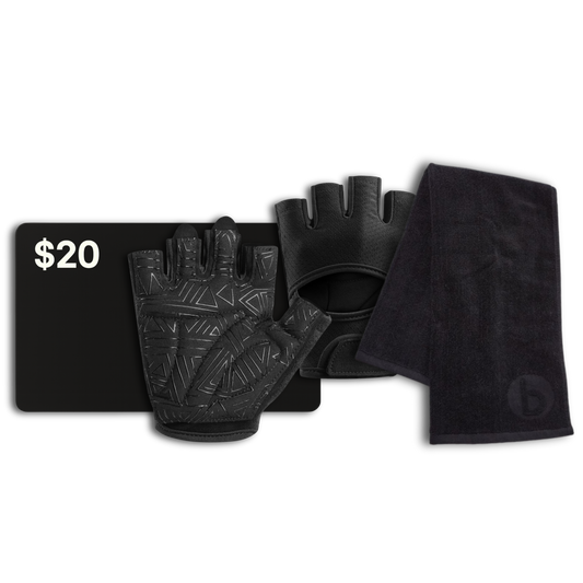 Celurex $20 Gift Card, Workout Gloves, and Sweat Towel